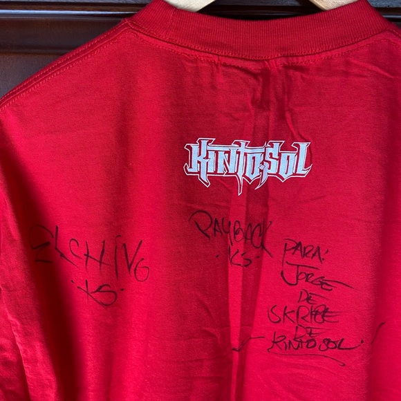 Autographed Kinto Sol Por Vida Spanish Mexican Hip-hop Rap Band Tee Shirt - Picture 5 of 5